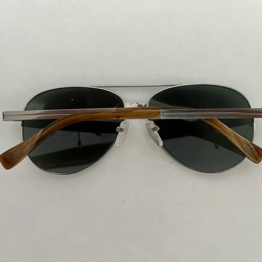 SAINT OWEN SUNGLASSES, TITANIUM FRAME,GONZO Gun metal olive lenses